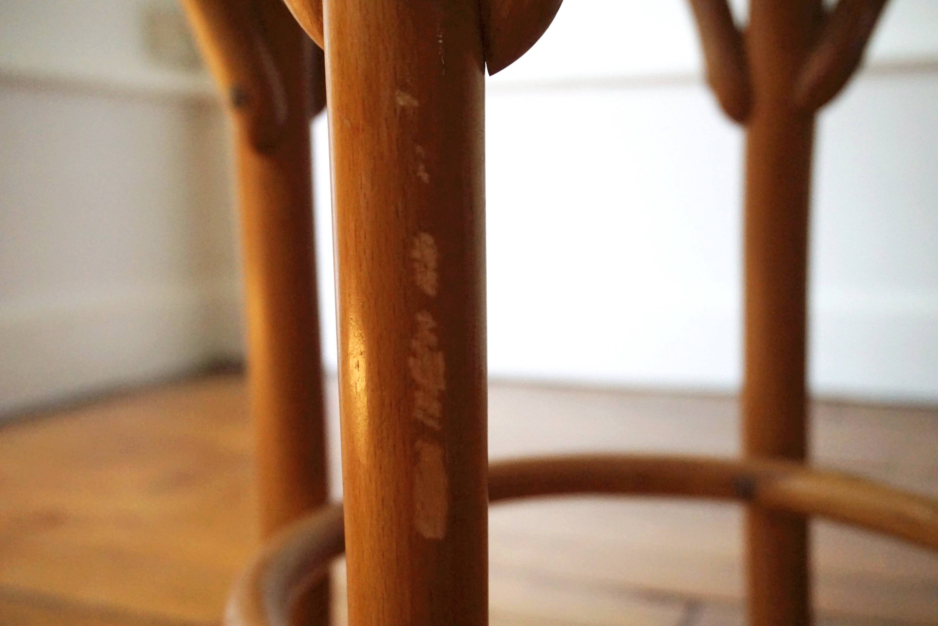 Stool with caning