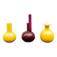 Ceramic vase from SIC and viola vase from SC3 Italia, 1960s, set of 3