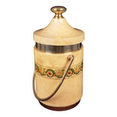 Aldo Tura Mod. 1225D Goatskin Parchment Ice Bucket / Thermos Italy 1970
