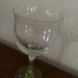 2 footed tulip glasses in crystal from the 1960s.