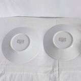 Pair of Bernardaud cups and saucers