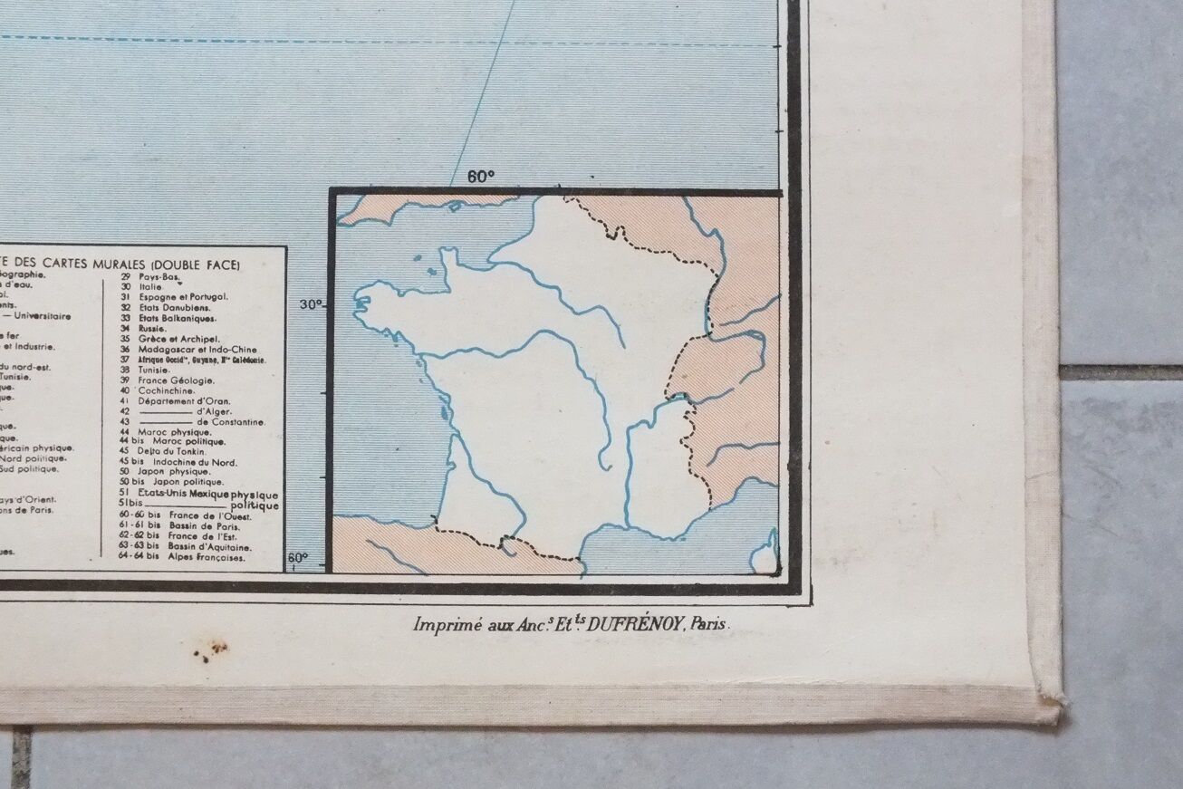 Vidal Lablache Afrique geographical No. 16 school map