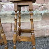pair of vintage wooden bar stools