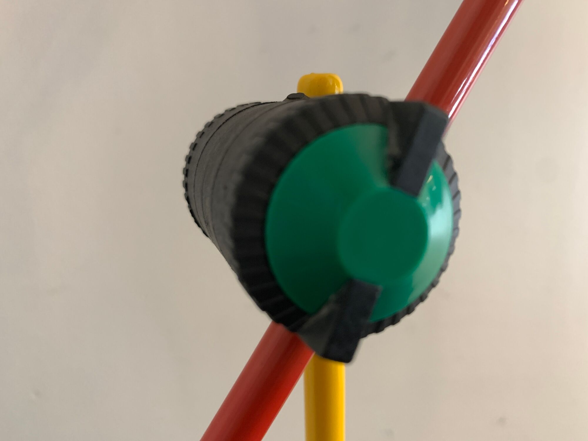 Articulated lamp by Veneta Lumi, primary colors Memphis style, 1980