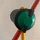 Articulated lamp by Veneta Lumi, primary colors Memphis style, 1980