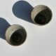 Set of 2 cups / mug Indonesian ceramic (matte brown)