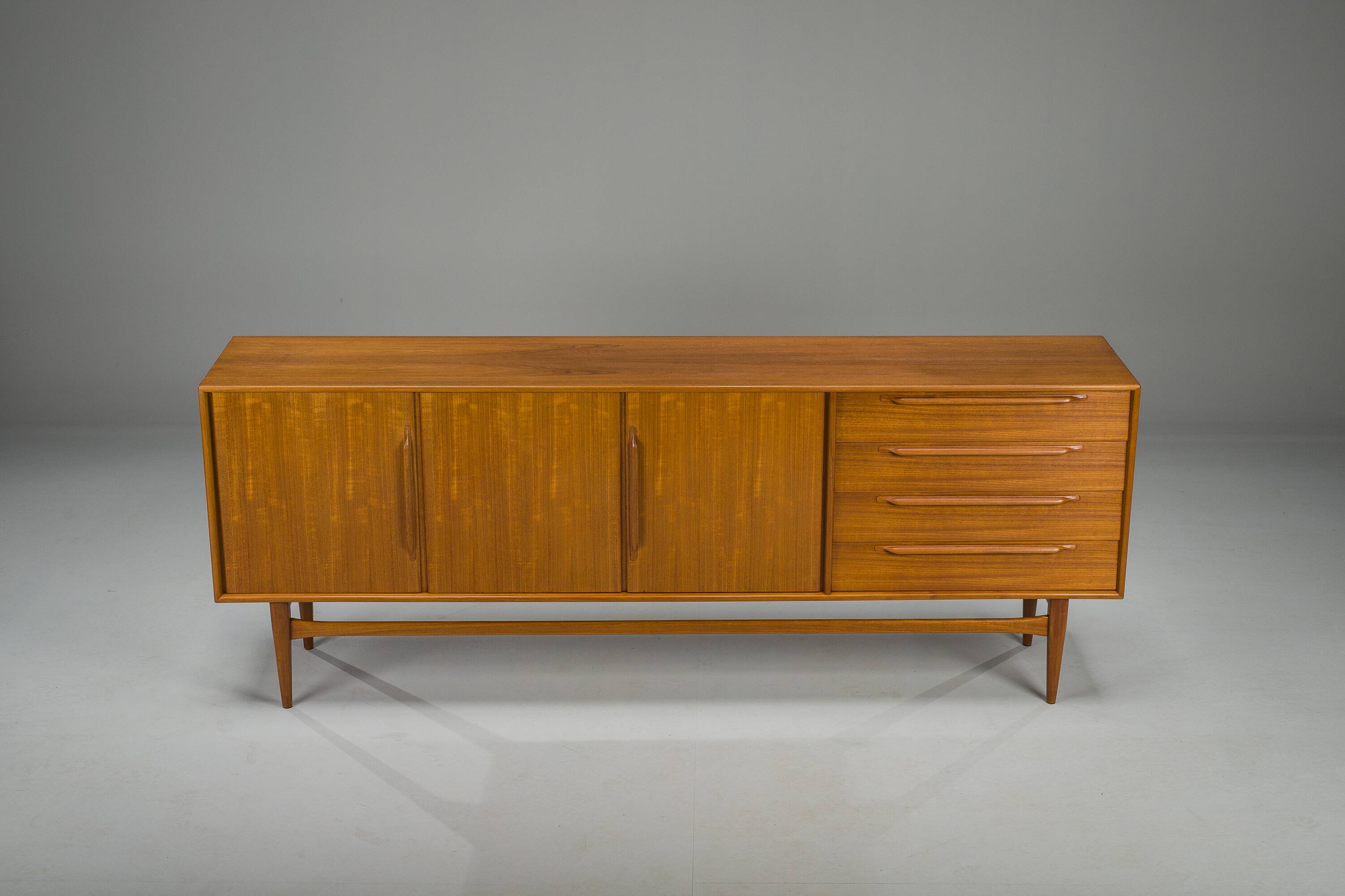 Mid-Century Type 214 Sideboard in Teak by Heinrich Riestenpatt for RT Möbel