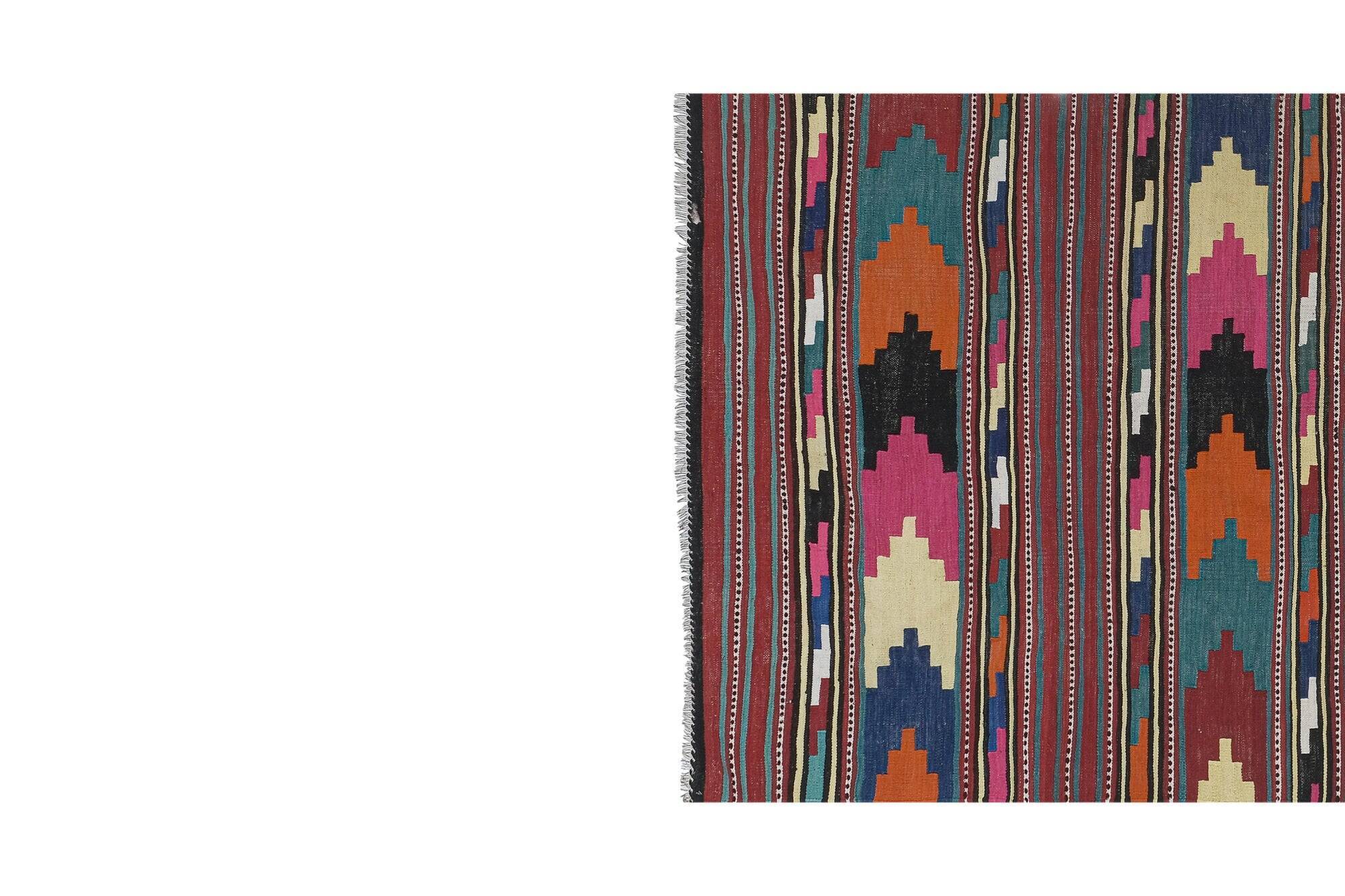 Vintage Turkish kilim, handwoven, 155x364 cm.