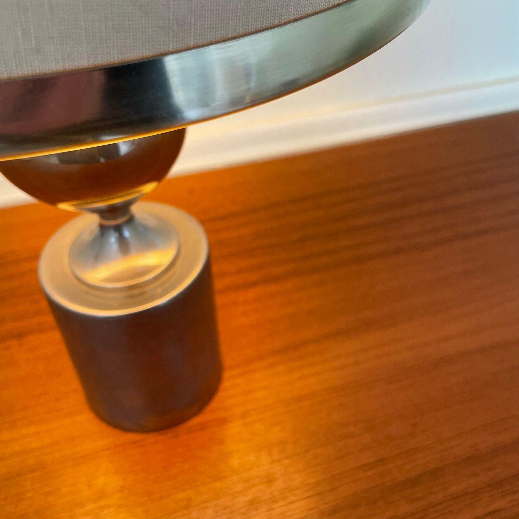 Steel lamp by Philippe Barbier, 1970