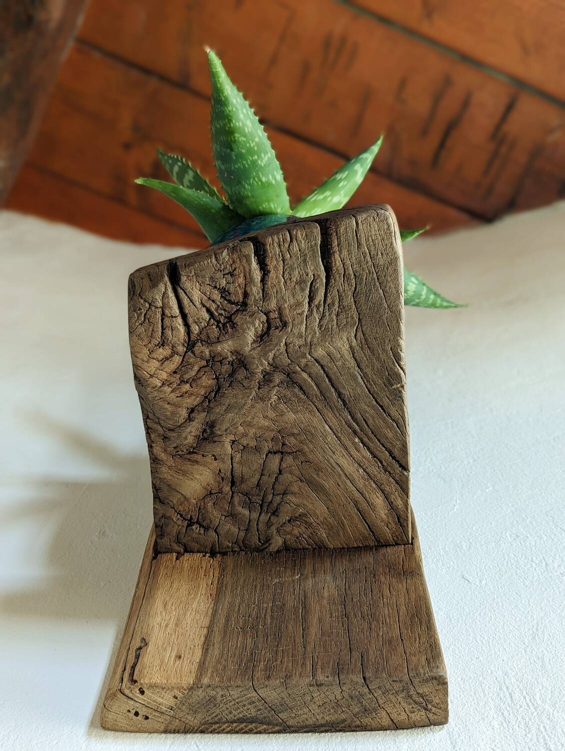 Old oak wall shelves
