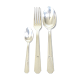 Menagere art deco silver metal Francois Frionnet