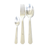 Menagere art deco silver metal Francois Frionnet