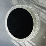 Large Vintage Mirror Lamp from Glashütte Limburg