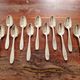 Gustave Roy Set of 11 small silver-plated coffee spoons Art Deco