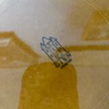 Faience cheese plate