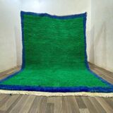 Green Berber wool rug 200cmx300cm