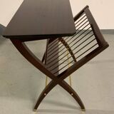 Magazine rack - vintage reading saddle