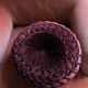 Round cushion velvet rosette burgundy vintage