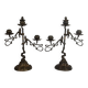 Paire de chandeliers Art Nouveau