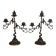 Paire de chandeliers Art Nouveau