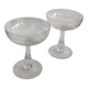 Crystal champagne coupes from Saint Louis.