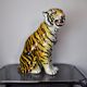 Ceramic Tiger, Italy, Signed, 1970
