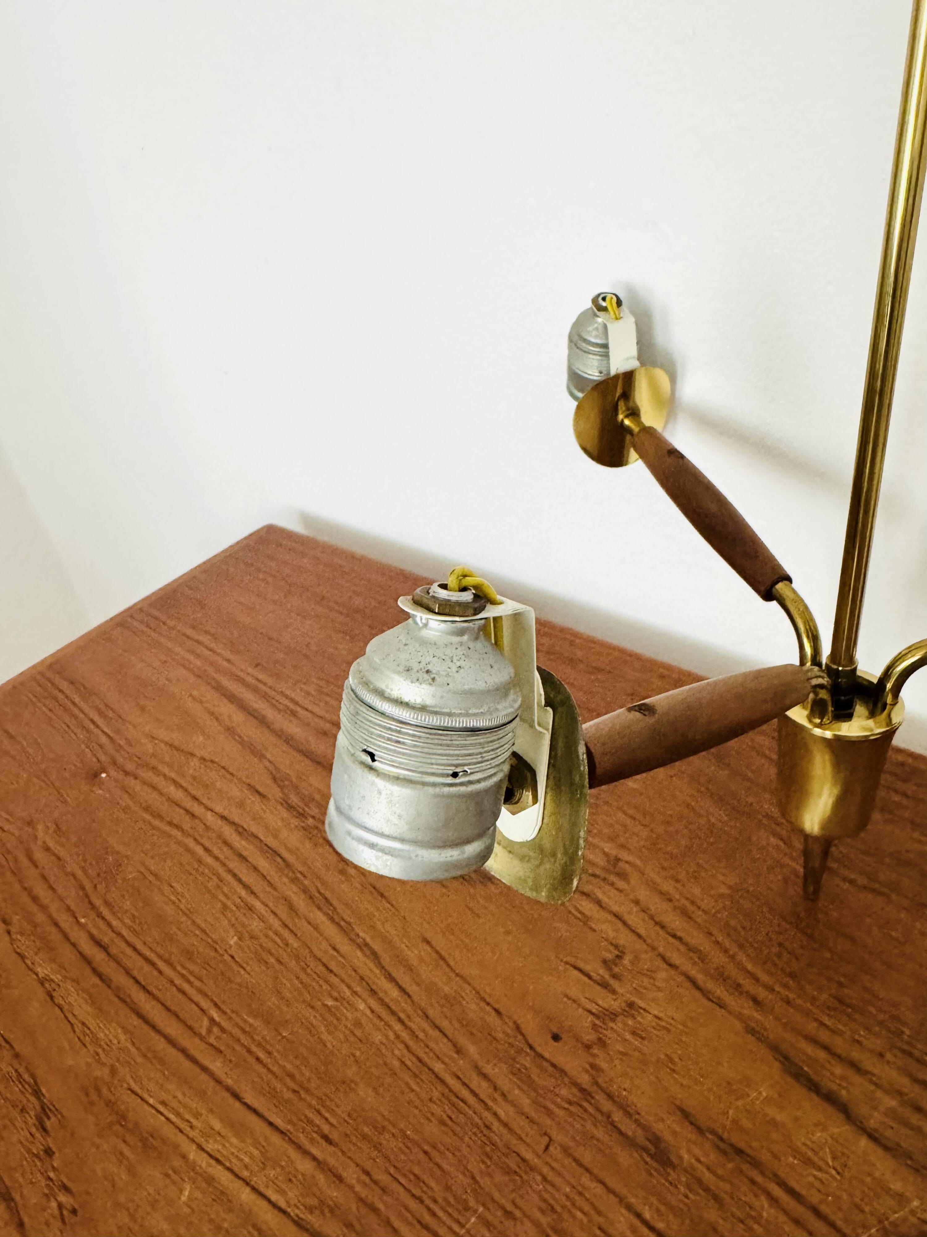 Brass Chandelier by Rupert Nikoll