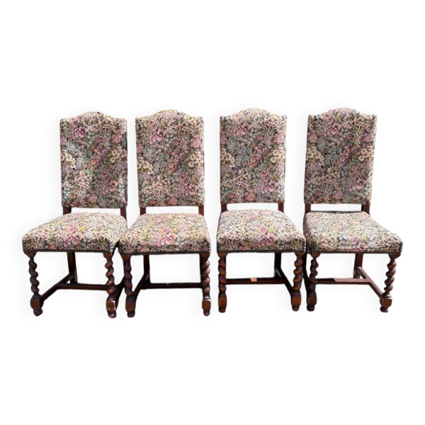 Fauteuil colonial en bois massif et tissage