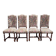 Colonial armchair in solid wood and weaving