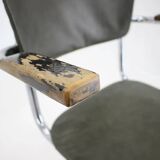 Set of three Bauhaus chrome dining chairs by Mauser, 1940s