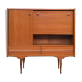Scandinavian high sideboard in teak 1960s