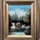 Painting "Ancient landscape". Oil on canvas.