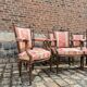 Suite Of Six Armchairs In Natural Wood From Louis XVI XVIII Eme Century
