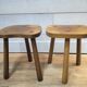 Stool wood tripod