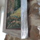 Tableau peinture huile pommiers en fleurs