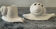 Pair of vintage Italian ceramic flowers and snails