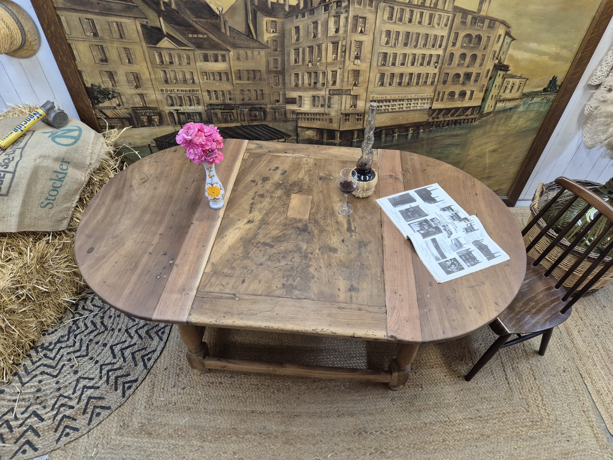 Very old farmhouse table