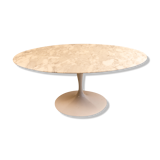 Tulip Oval Coffee Table in Marble by Eero Saarinen for Knoll International, 1960