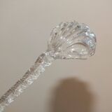 Spun crystal mustard or jam spoon