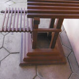 Destructured floor - solid mahogany - river han