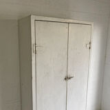 50's off-white industrial cabinet