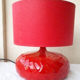 Red ceramic lamp