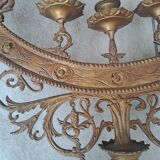 Large bronze candelabrum from the 19th century.