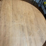 Round wooden table