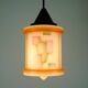 Art déco glass pendant light airbrush 1920s 30s avantgarde design