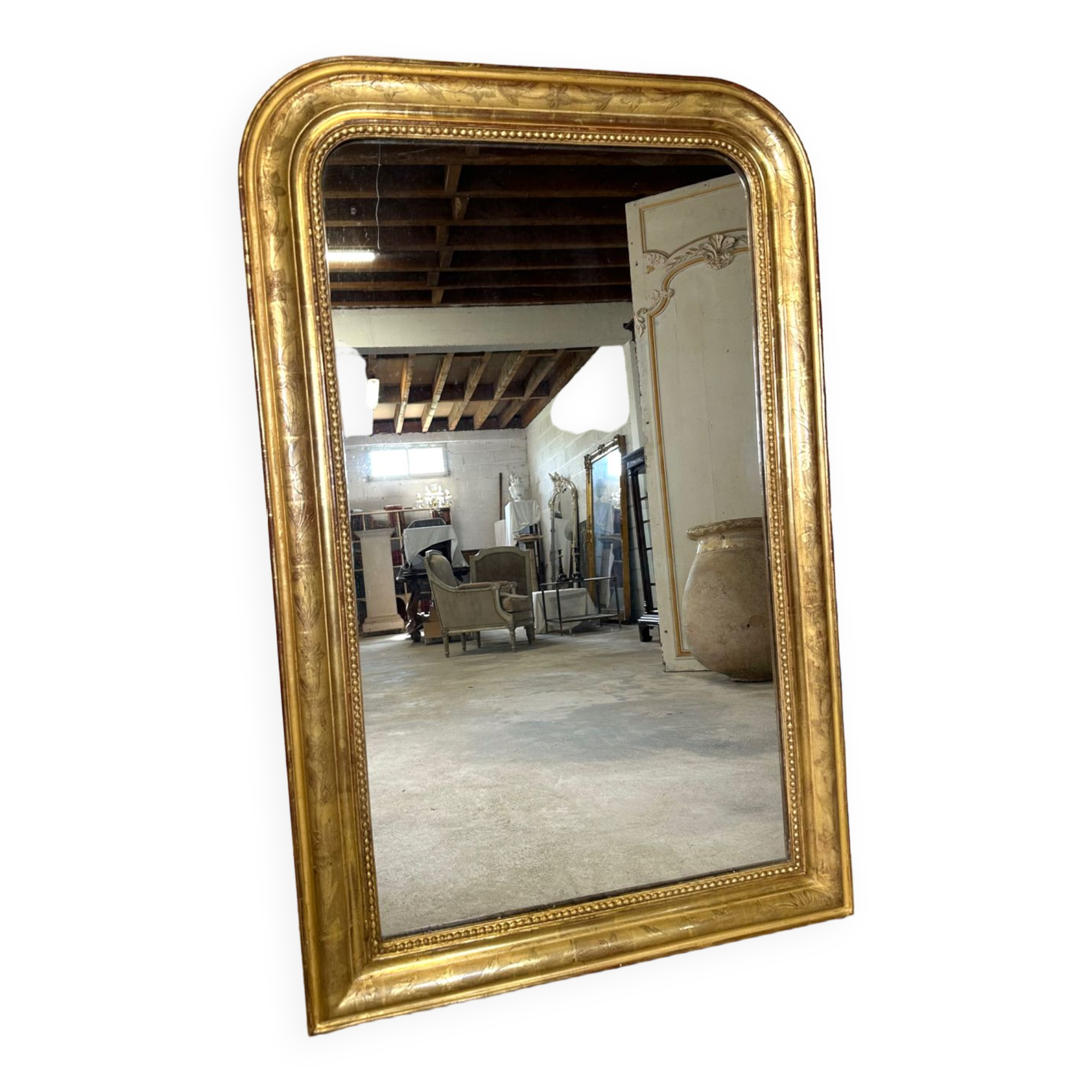 Louis Philippe gilded mirror 19th century
