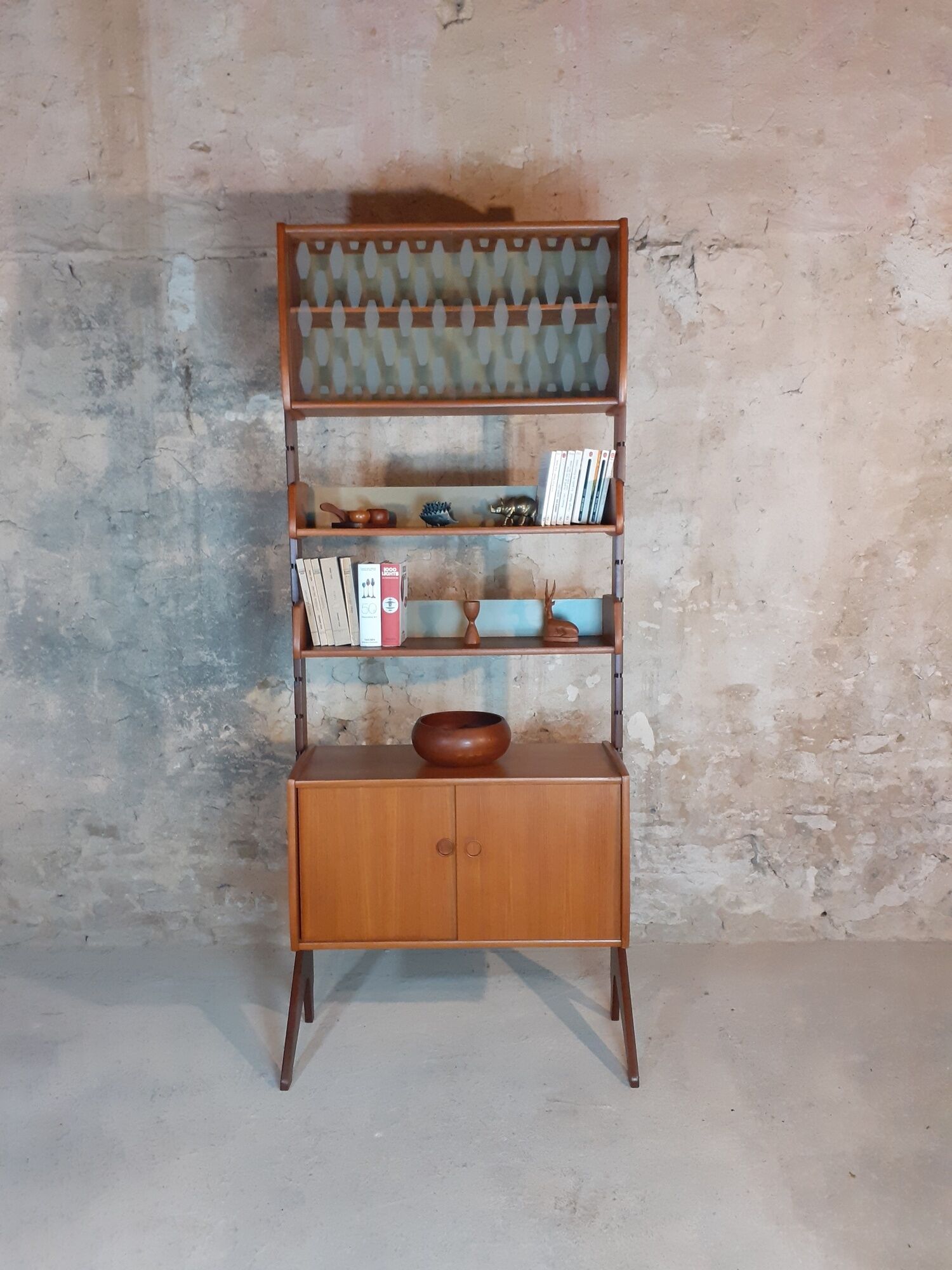 Furniture Of Storage 1 module in Teck "Ergo" by John Texmon, Mid-Century Scandinavian 1960s