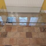 Tempered glass coffee table, Roche Bobois