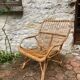 Vintage rattan armchair
