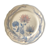 Plate in faience of quimper signed youen